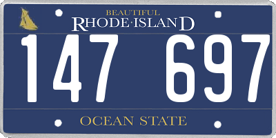 RI license plate 147697