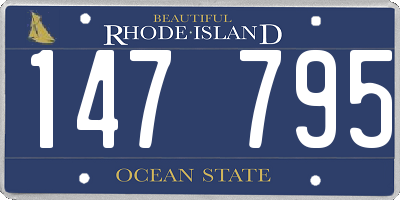 RI license plate 147795