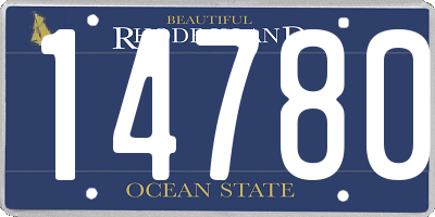 RI license plate 14780