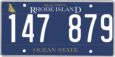 RI license plate 147879