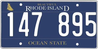RI license plate 147895