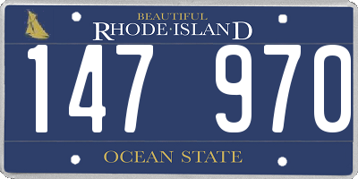 RI license plate 147970