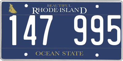 RI license plate 147995