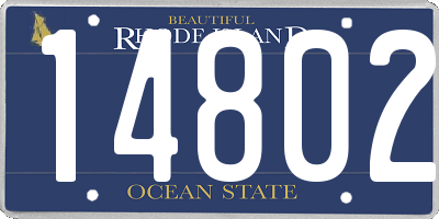 RI license plate 14802