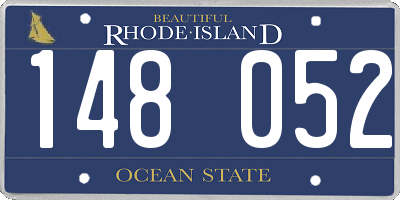 RI license plate 148052