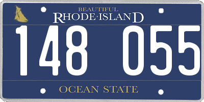 RI license plate 148055