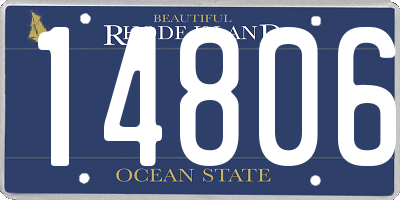 RI license plate 14806