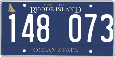 RI license plate 148073