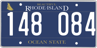 RI license plate 148084