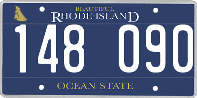 RI license plate 148090