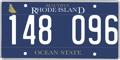 RI license plate 148096