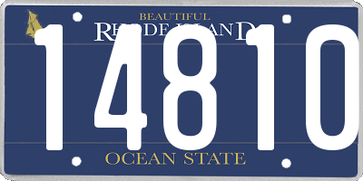 RI license plate 14810