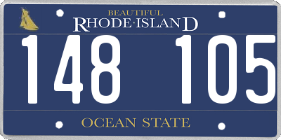RI license plate 148105