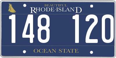 RI license plate 148120
