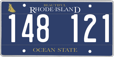 RI license plate 148121