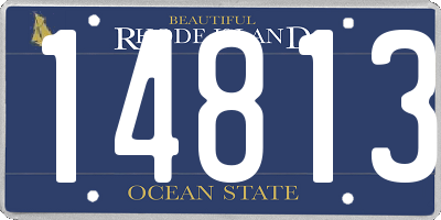RI license plate 14813