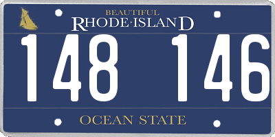 RI license plate 148146