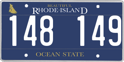 RI license plate 148149