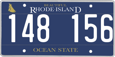 RI license plate 148156