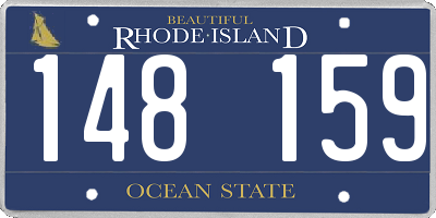 RI license plate 148159