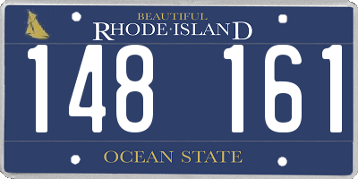 RI license plate 148161