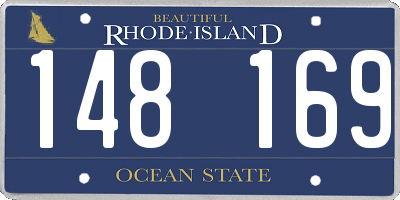 RI license plate 148169