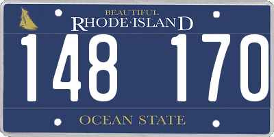RI license plate 148170