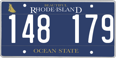 RI license plate 148179