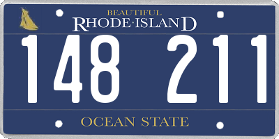 RI license plate 148211