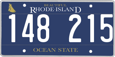RI license plate 148215