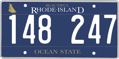 RI license plate 148247