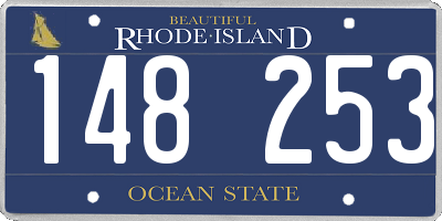 RI license plate 148253