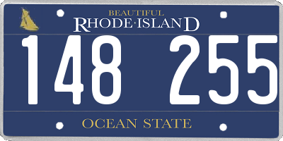 RI license plate 148255