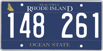 RI license plate 148261