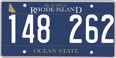 RI license plate 148262