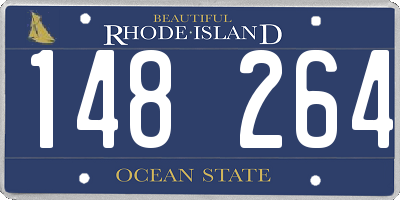RI license plate 148264