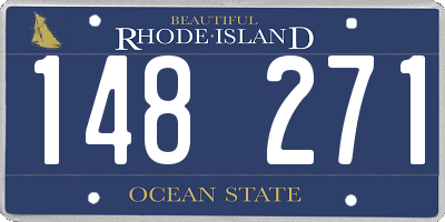 RI license plate 148271