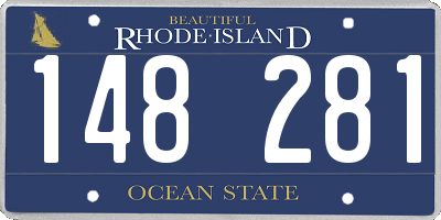 RI license plate 148281