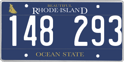 RI license plate 148293