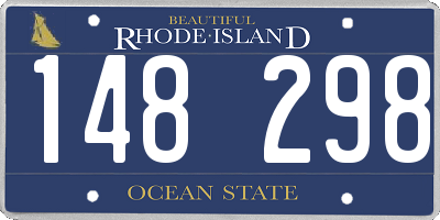 RI license plate 148298