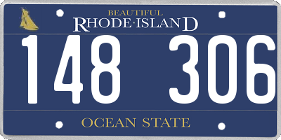 RI license plate 148306