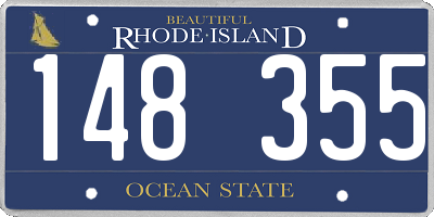 RI license plate 148355