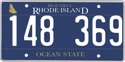 RI license plate 148369