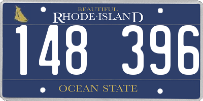 RI license plate 148396