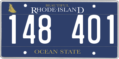 RI license plate 148401