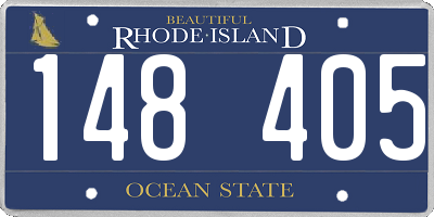 RI license plate 148405