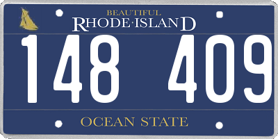 RI license plate 148409