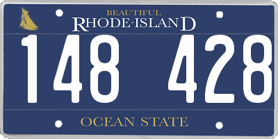 RI license plate 148428