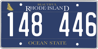 RI license plate 148446