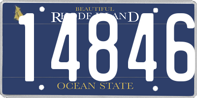 RI license plate 14846
